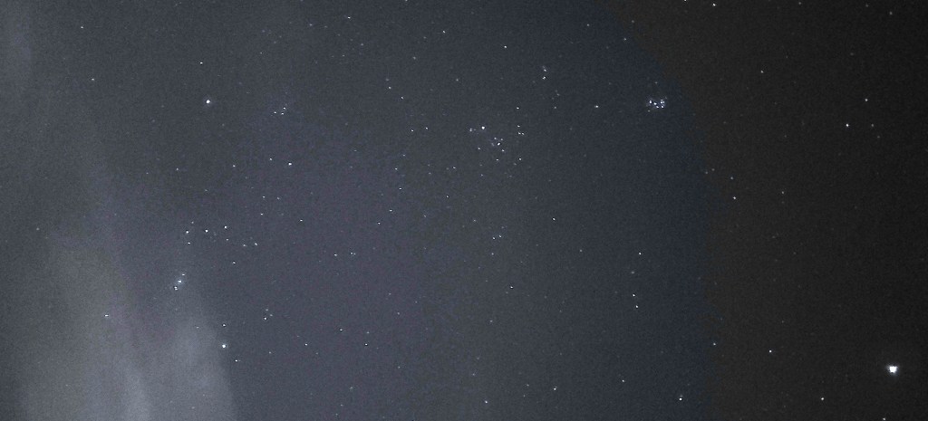 Orion, Taurus, Pleiades,&nbsp;Jupiter